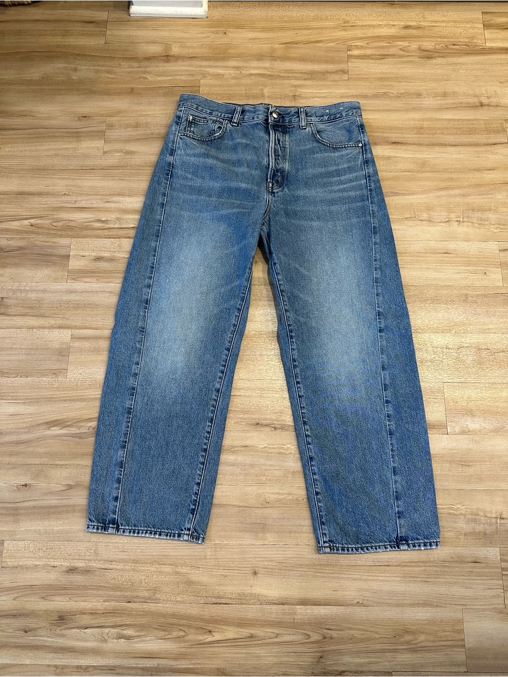 Madewell Pieced Barrel-Leg Jeans Size 29